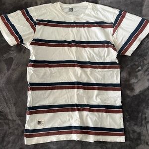 Vintage 90s Grunge Lira Striped T-Shirt
